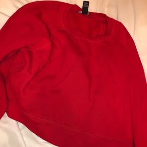 Forever 21 cropped red sweatshirt